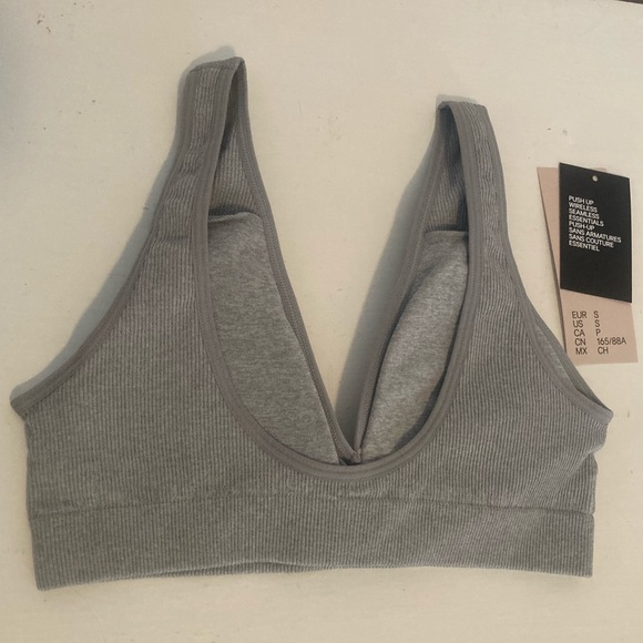 H&M grey push up bralette wireless - Picture 2 of 2